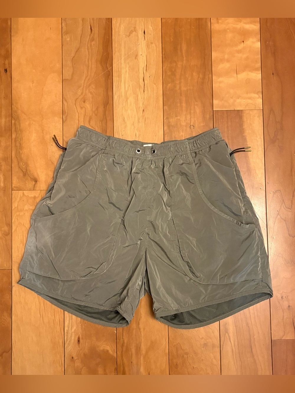 Kith Olive Green Nylon Drawstring Shorts